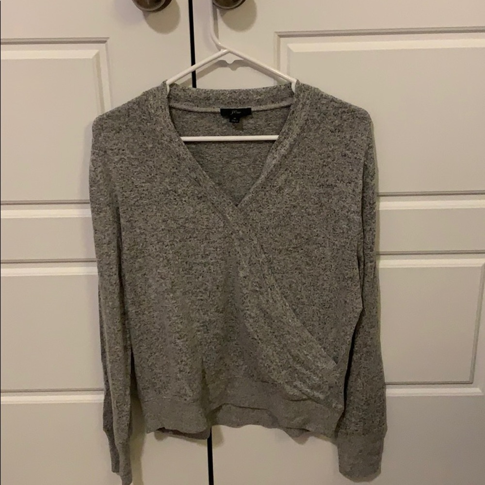 Grey J crew sweater